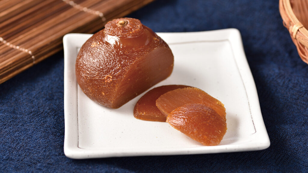 輪島市の『柚餅子総本家中浦屋』の代表商品、丸柚餅子