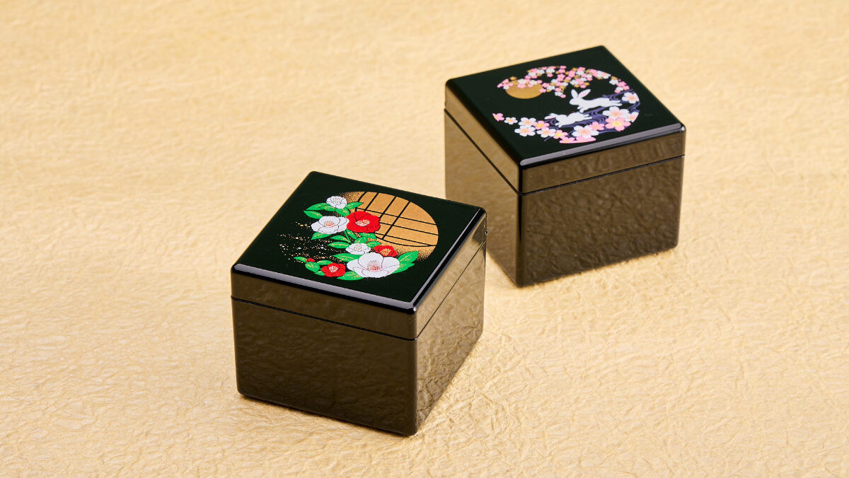 漆芸プチBOX(花椿/月うさぎ)