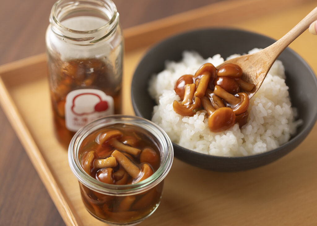 石川県白山市「山立会」の木滑なめこの瓶詰(なめたけ)